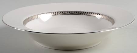 Inca Platinum Large Rim Soup Bowl