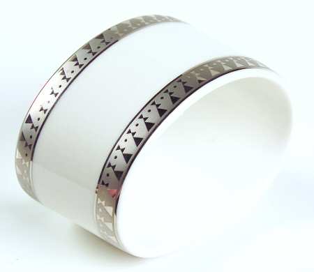 Inca Platinum Napkin Ring