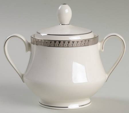 Inca Platinum Sugar Bowl & Lid
