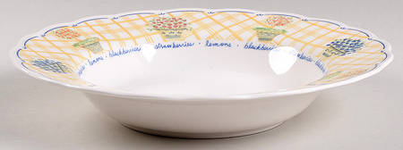Dena's Garden Large Rim Soup Bowl