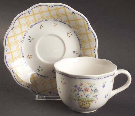 Dena's Garden Flat Cup & Saucer Set