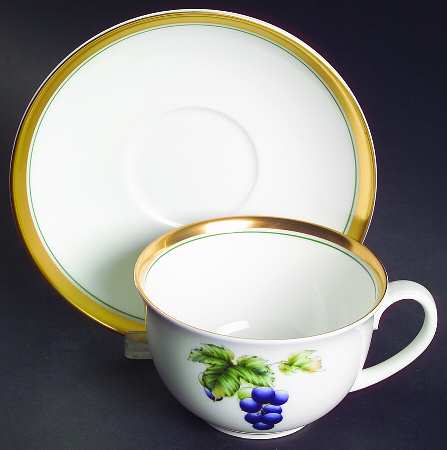 Summers Bounty Flat Cup & Saucer Set