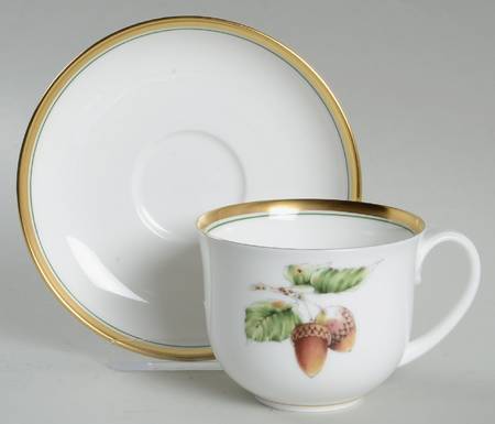 Summers Bounty Flat Demitasse Cup & Saucer Set