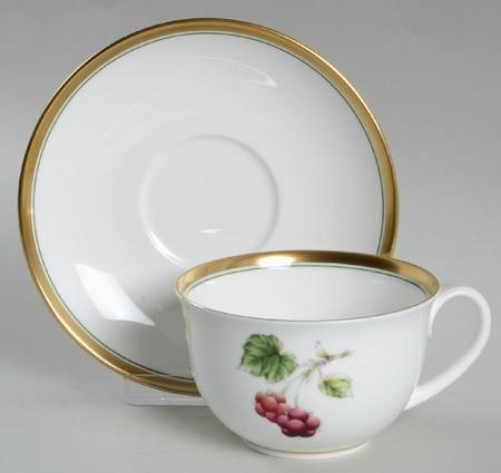 Summers Bounty Flat Cup & Saucer Set