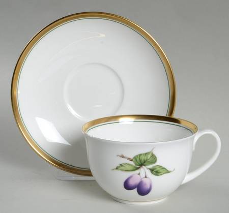 Summers Bounty Flat Cup & Saucer Set