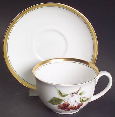 Summers Bounty Flat Cup & Saucer Set