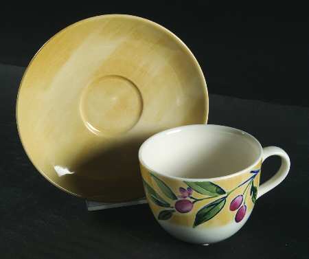 Spring Dance Flat Cup & Saucer Set by Nikko