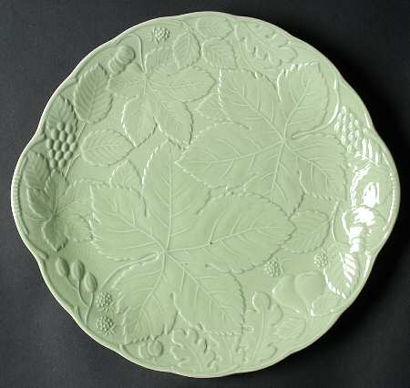 Woodbury Lime Handled Cake Plate