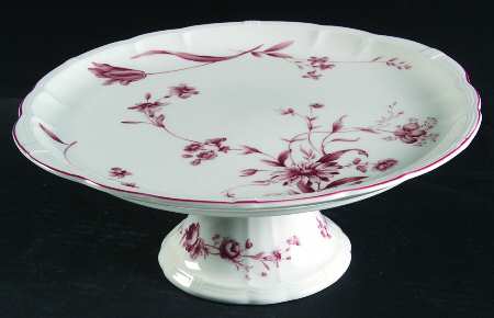 Antoinette Pink 11" Diameter Pedestal Cake Stand