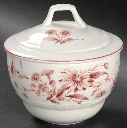 Antoinette Pink Sugar Bowl & Lid