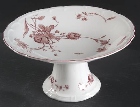 Antoinette Pink Round Compote (Height X Width)