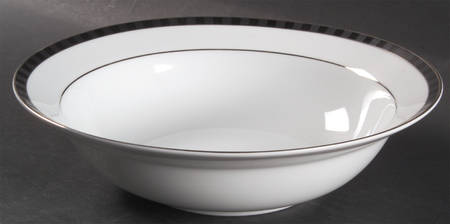 Black Tie 9" Round Vegetable Bowl