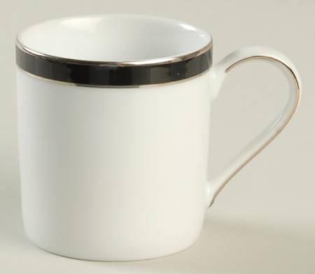 Black Tie Flat Demitasse Cup