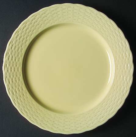 Woodbury Basket Yellow Service Plate (Charger)