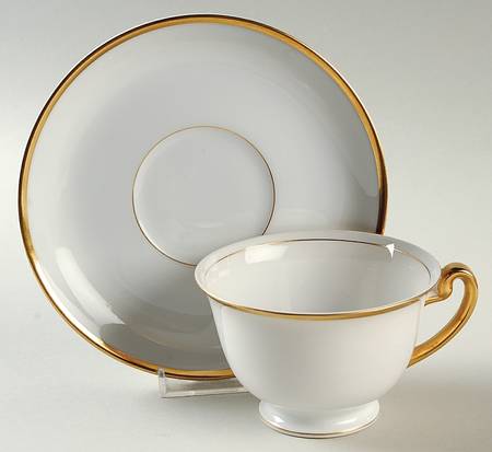 Colonial (No #, Field) Footed Cup & Saucer Set