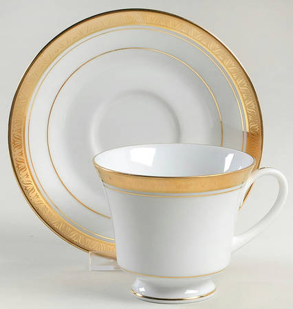 Legacy Gold Footed Cup & Saucer Set