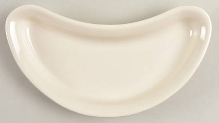 Flamingo Natural Crescent Salad Plate