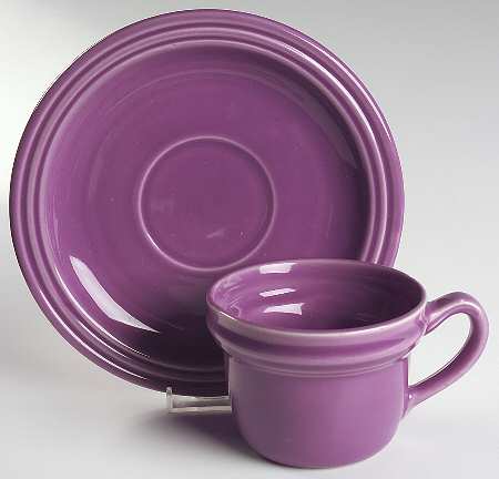 Flamingo Orchid Jumbo Cup & Saucer Set