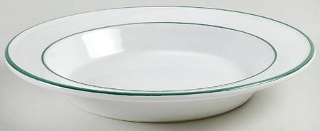 Bistro Bands Green Large Rim Soup Bowl