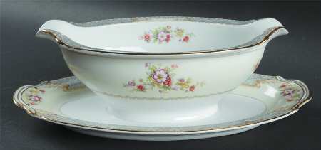 Bluedawn (4715) Gravy Boat with Attached Underplate