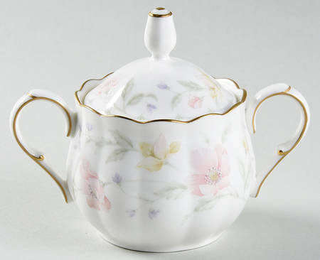 Pastel Garden Sugar Bowl & Lid