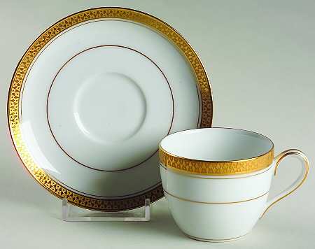 Goldridge Flat Demitasse Cup & Saucer Set