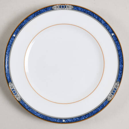 Blue Bread & Butter Plate