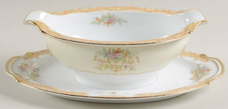 N1274 Gravy Boat with Attached Underplate
