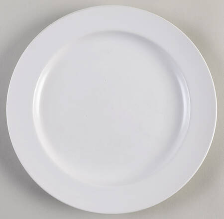 Pearl White (Rim) Luncheon Plate