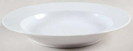 Pearl White (Rim) Large Rim Soup Bowl
