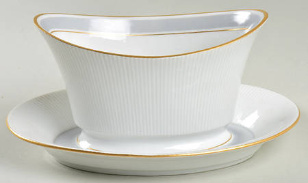 Adonis Gravy Boat with Attached Underplate