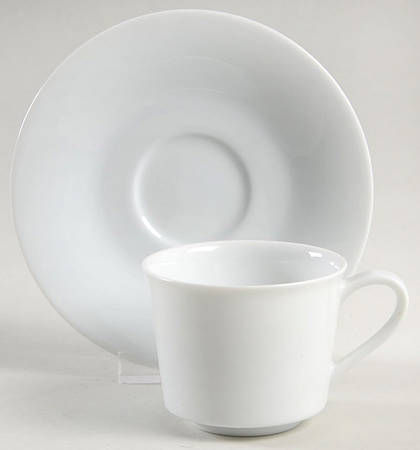 Snowville Flat Demitasse Cup & Saucer Set