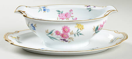 N1308 Gravy Boat with Attached Underplate