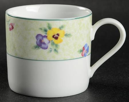 Pansies Flat Cup