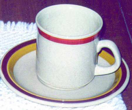 Pebble Surf Flat Cup & Saucer Set