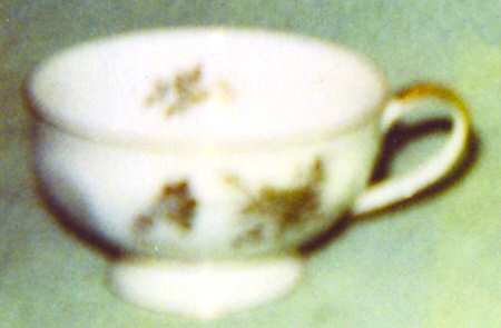 Gold Crest  Footed Cup