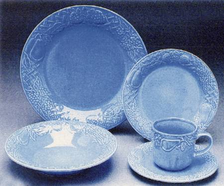 Embossed Fruit Sky Blue by Newcor