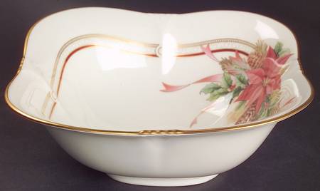 Ardmore Gold 8" Square Holiday Bowl