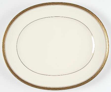 Ardmore Gold 13" Oval Serving Platter