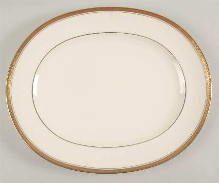 Ardmore Gold 15" Oval Serving Platter