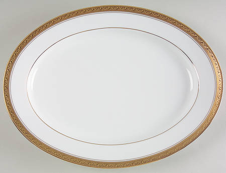 Crestwood Gold 13" Oval Serving Platter