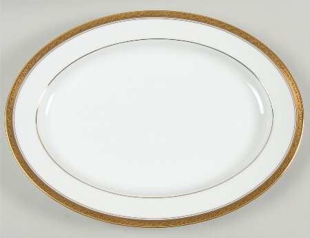 Crestwood Gold 16" Oval Serving Platter