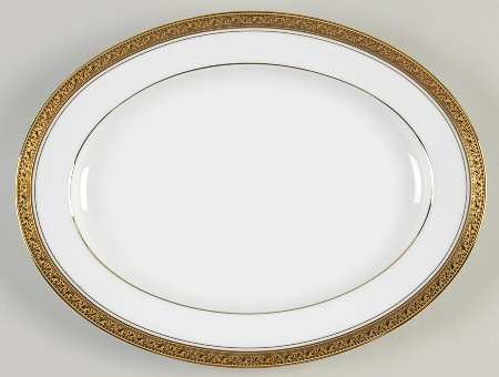 Crestwood Gold 11" Oval Serving Platter