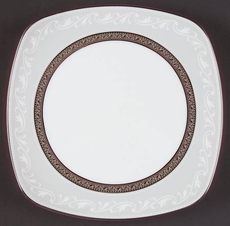 Crestwood Platinum Square Accent Luncheon Plate