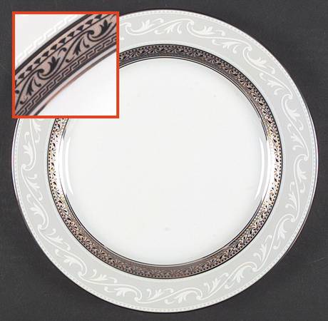Crestwood Platinum Accent Luncheon Plate