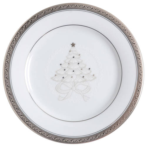 Crestwood Platinum Holiday Luncheon Plate