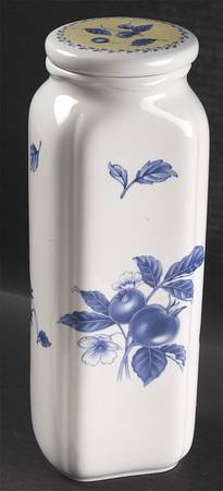 Gourmet Blue Large Canister & Lid