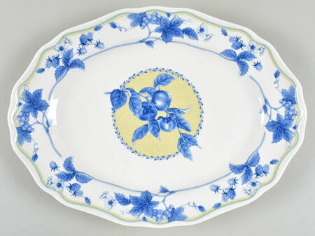 Gourmet Blue 16" Oval Serving Platter
