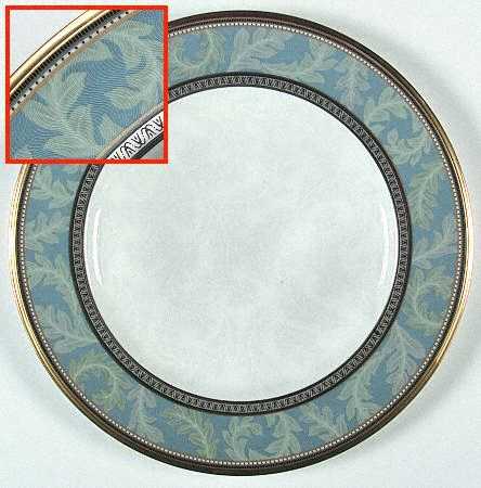 Neptune Gold Accent Luncheon Plate