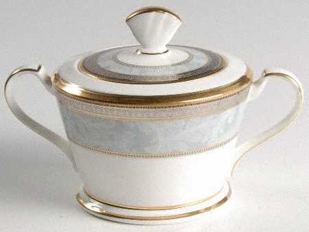 Neptune Gold Sugar Bowl & Lid